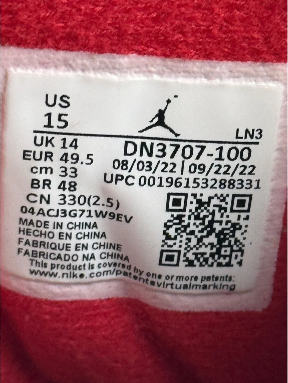 Size 15 - Jordan 3 Retro Mid White Cement Reimagined